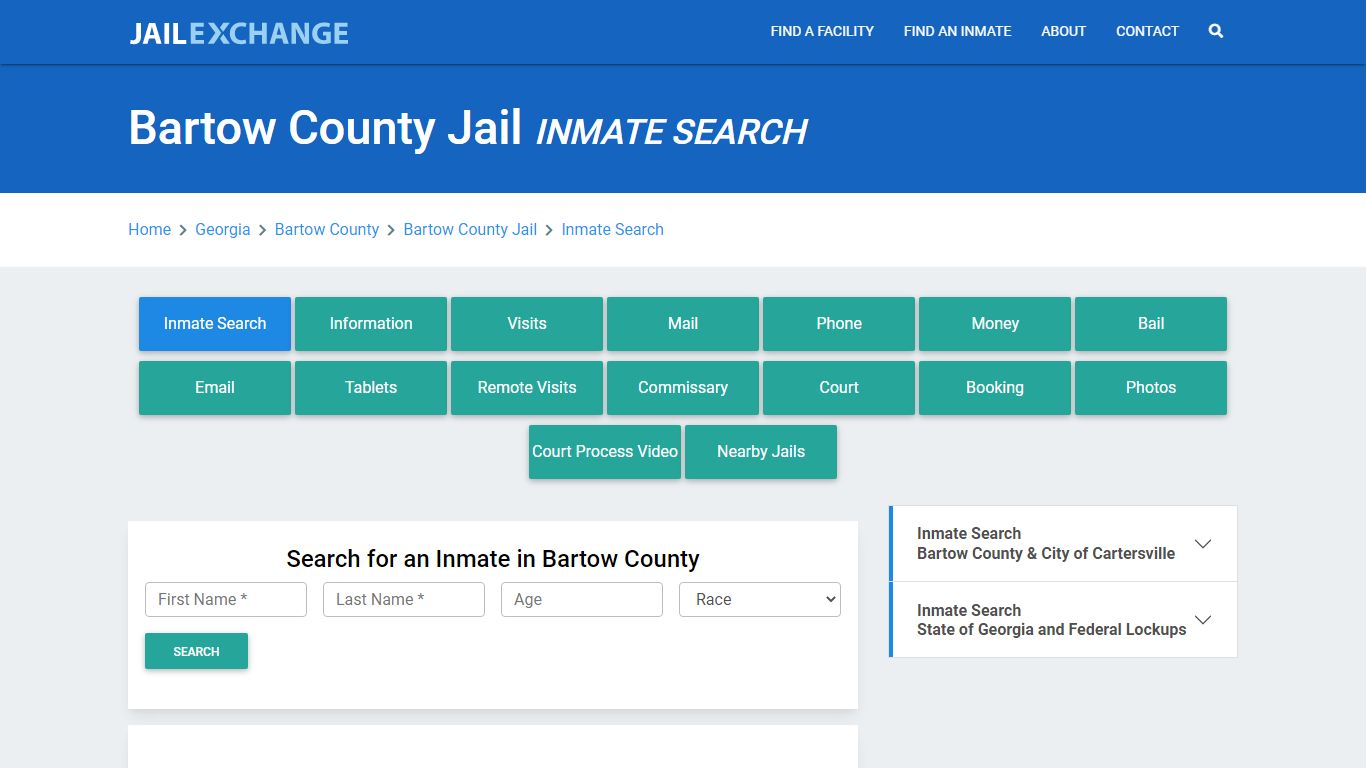 Bartow County Jail, GA Inmate Search: Roster & Mugshots